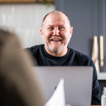 Shane working in Flux